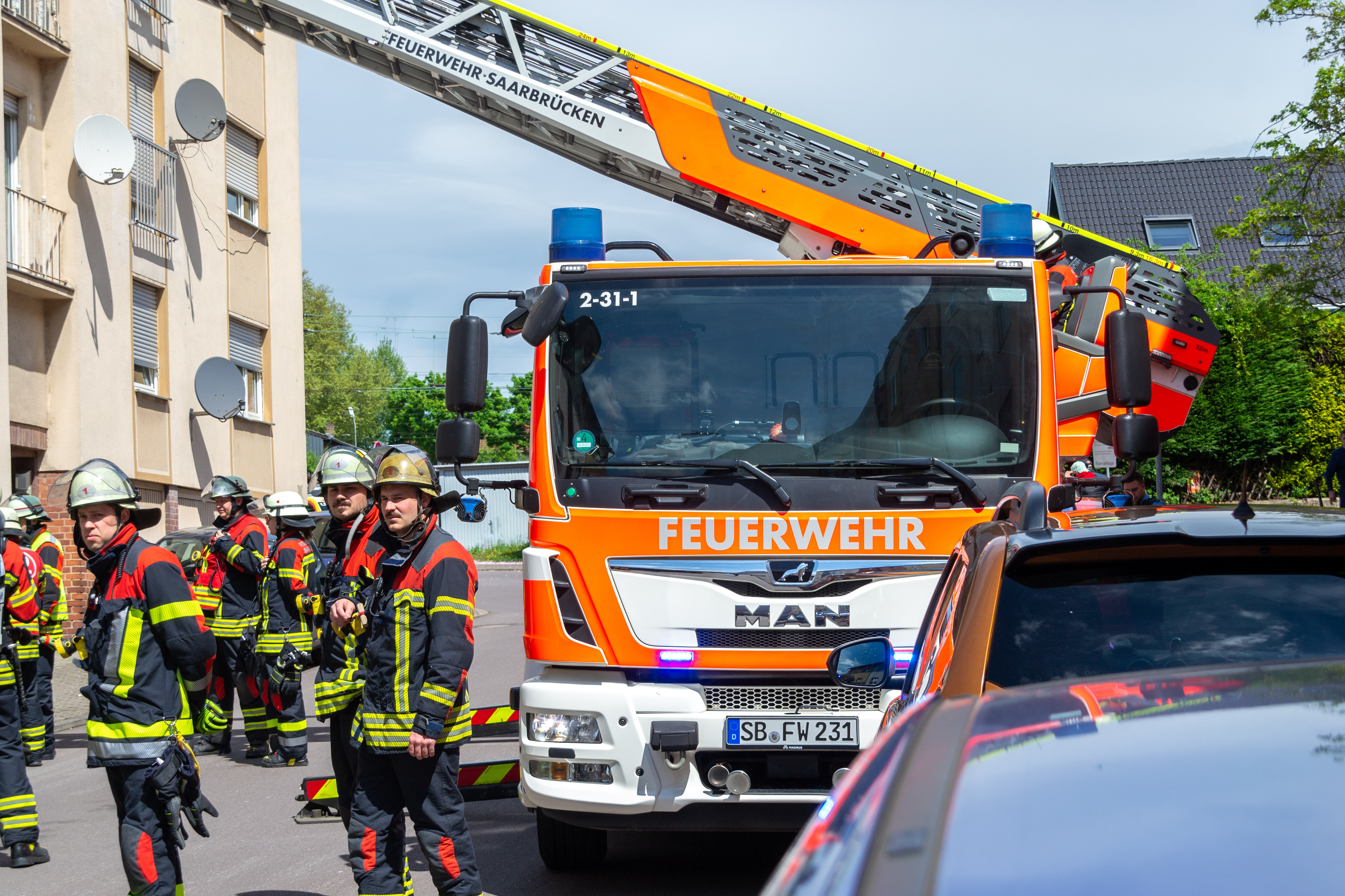 Brand eines E-Scooters in der Brunnenstraße