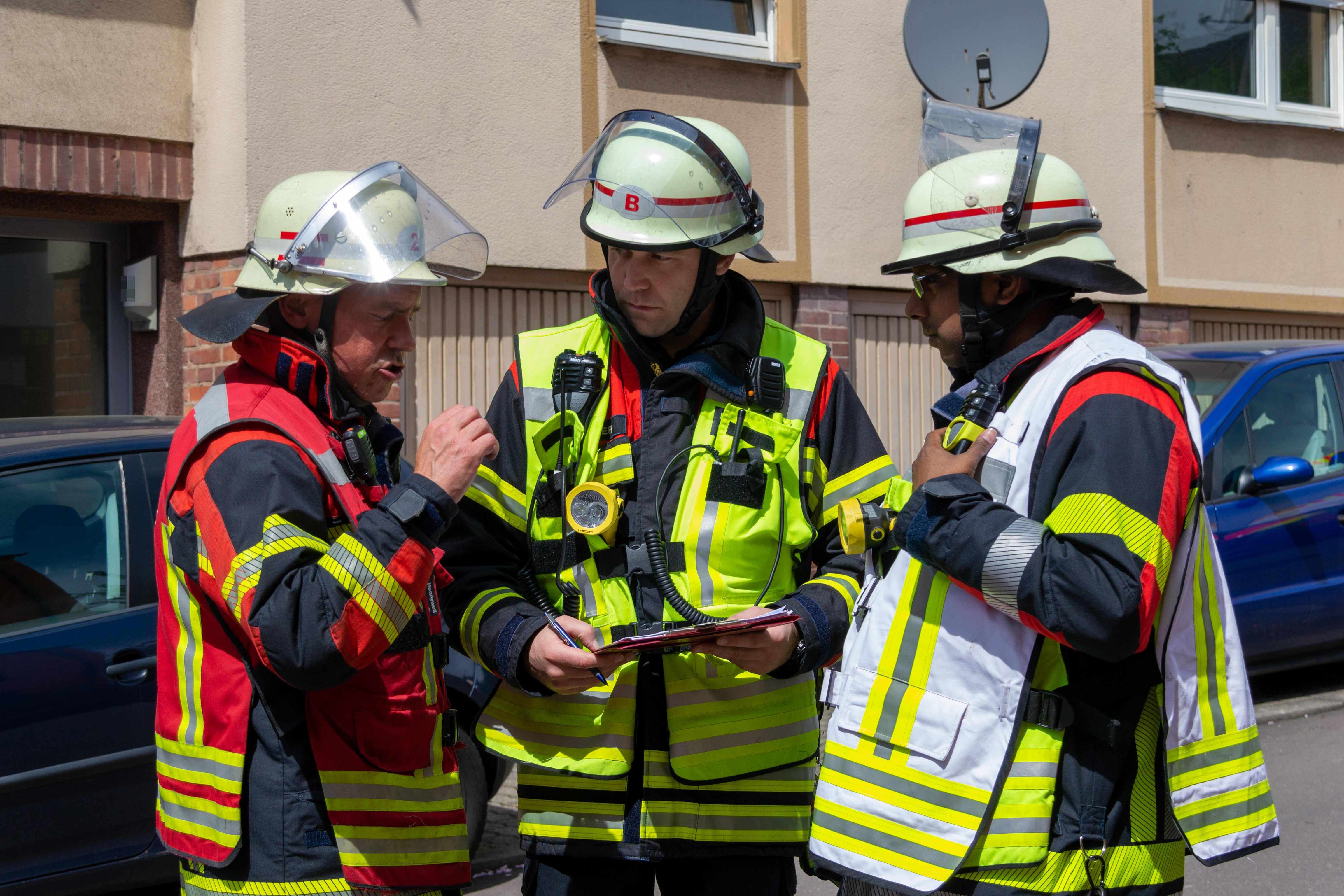 Brand eines E-Scooters in der Brunnenstraße