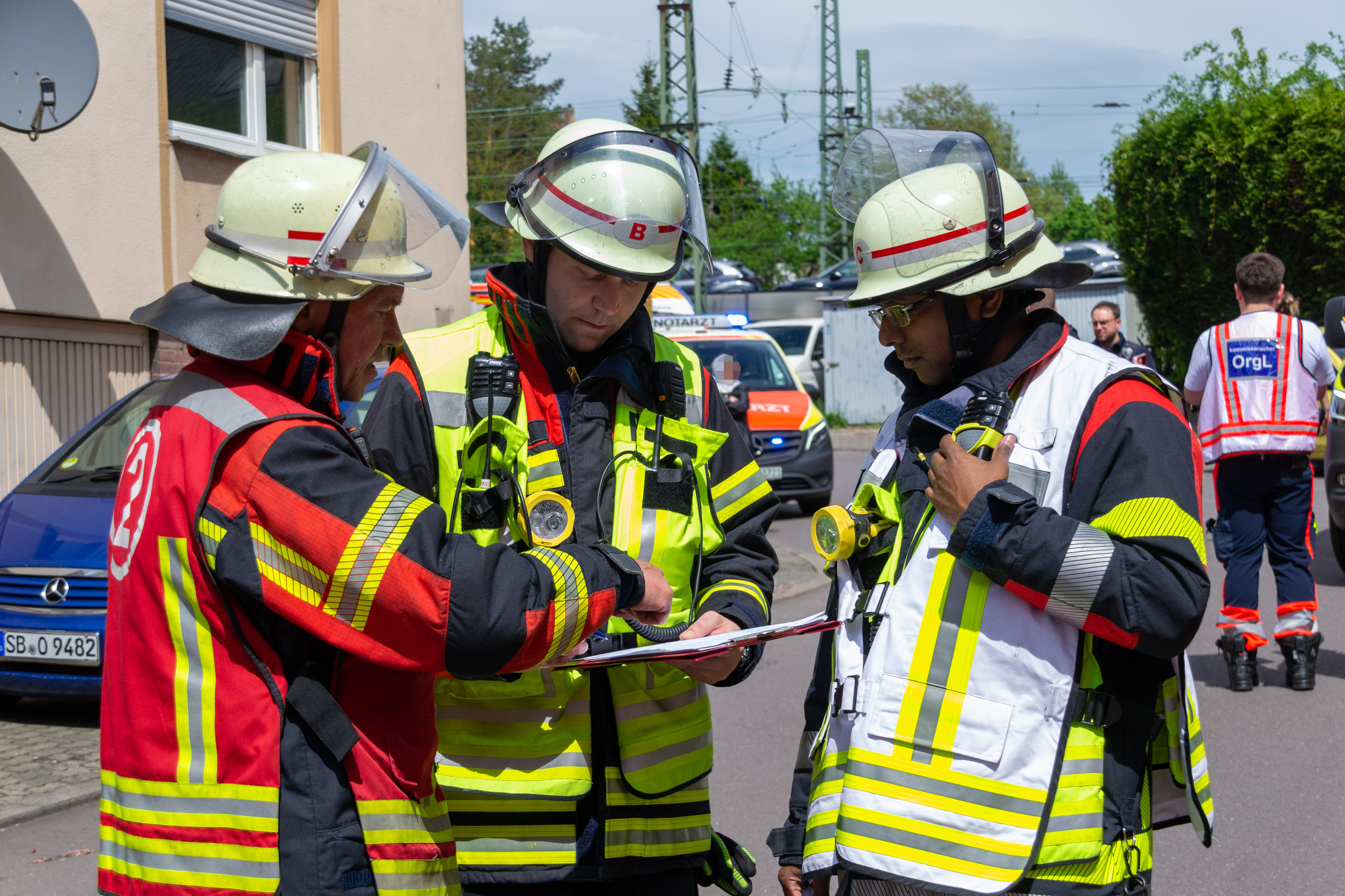 Brand eines E-Scooters in der Brunnenstraße