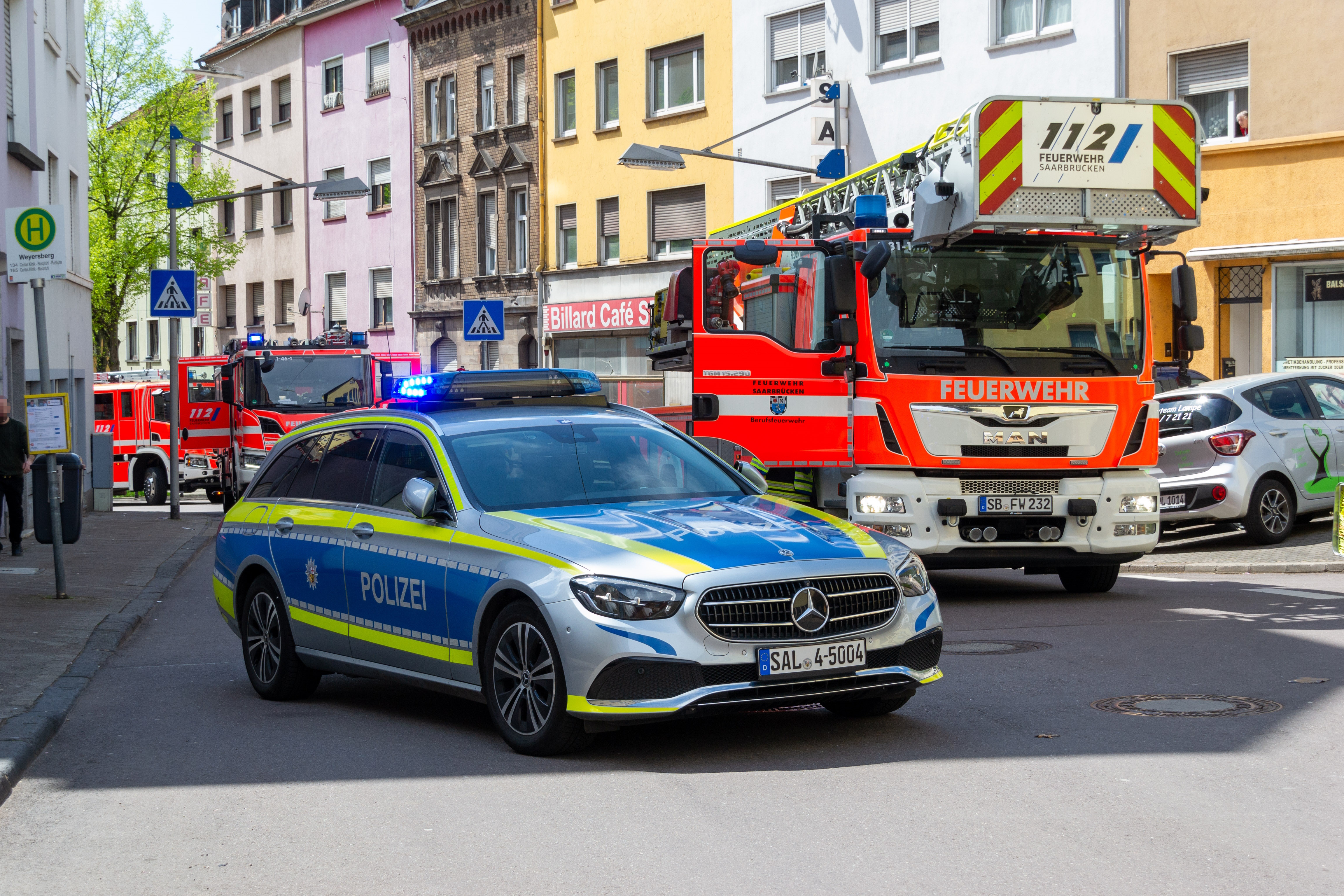 Brand eines E-Scooters in der Brunnenstraße