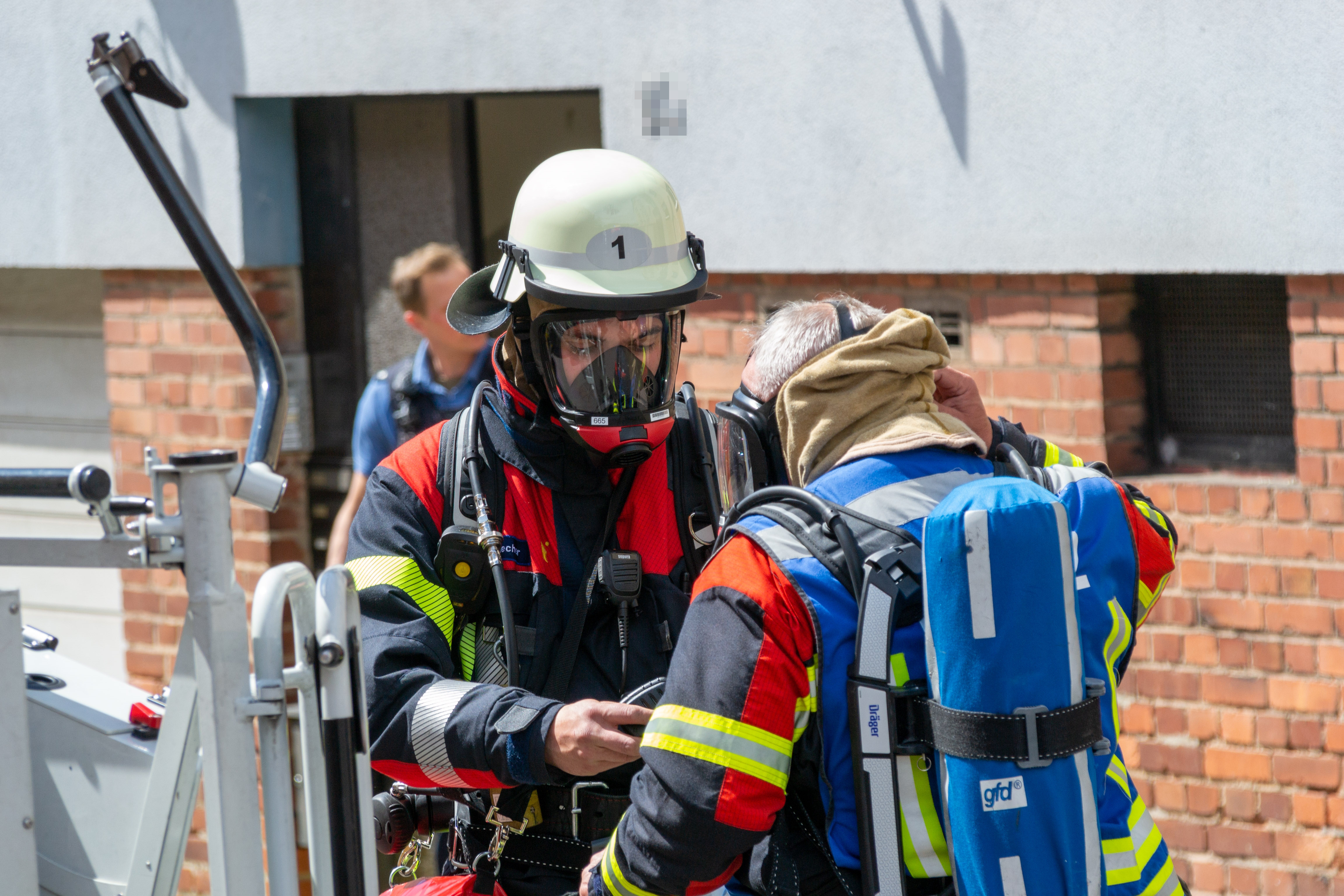 Brand eines E-Scooters in der Brunnenstraße