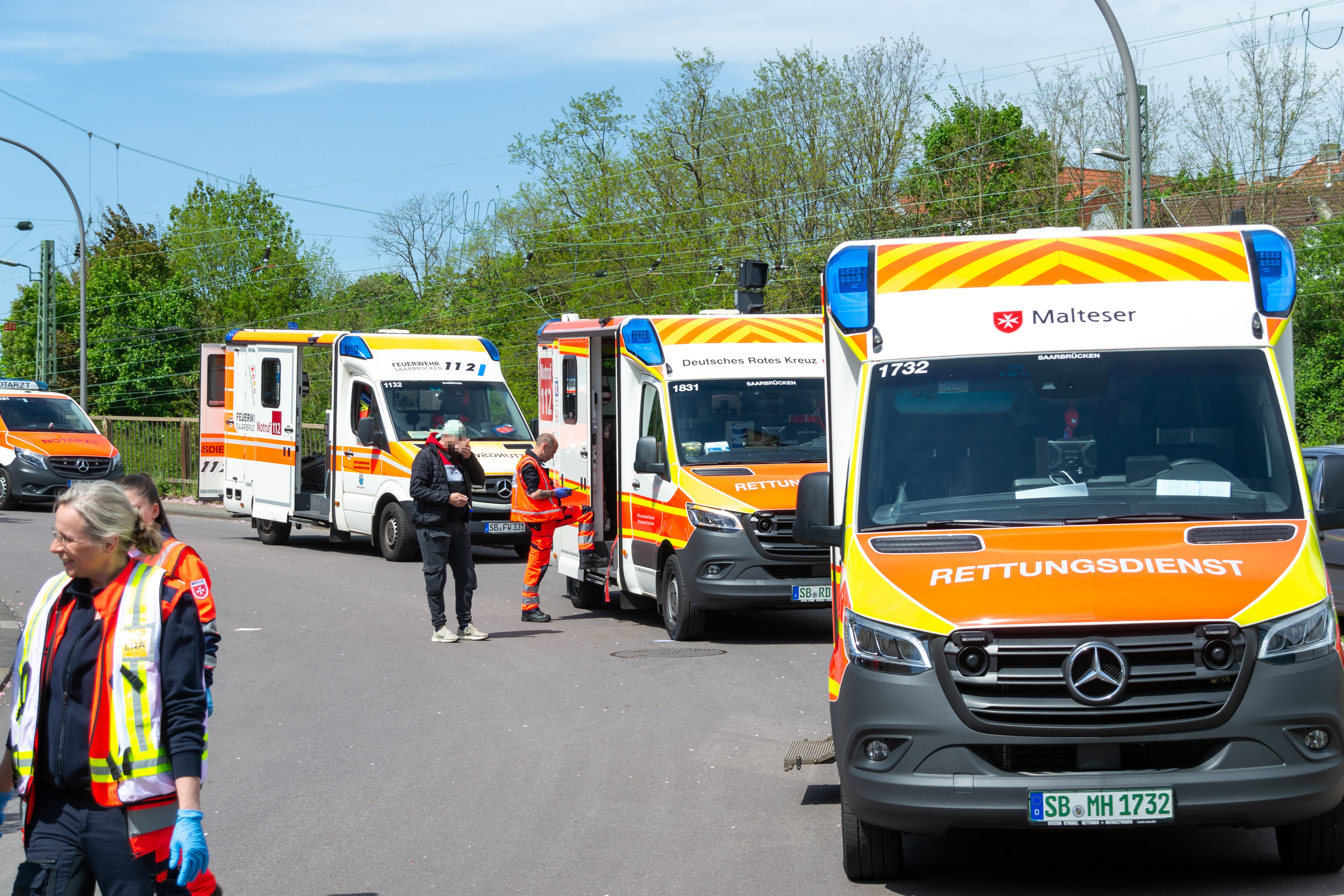 Brand eines E-Scooters in der Brunnenstraße