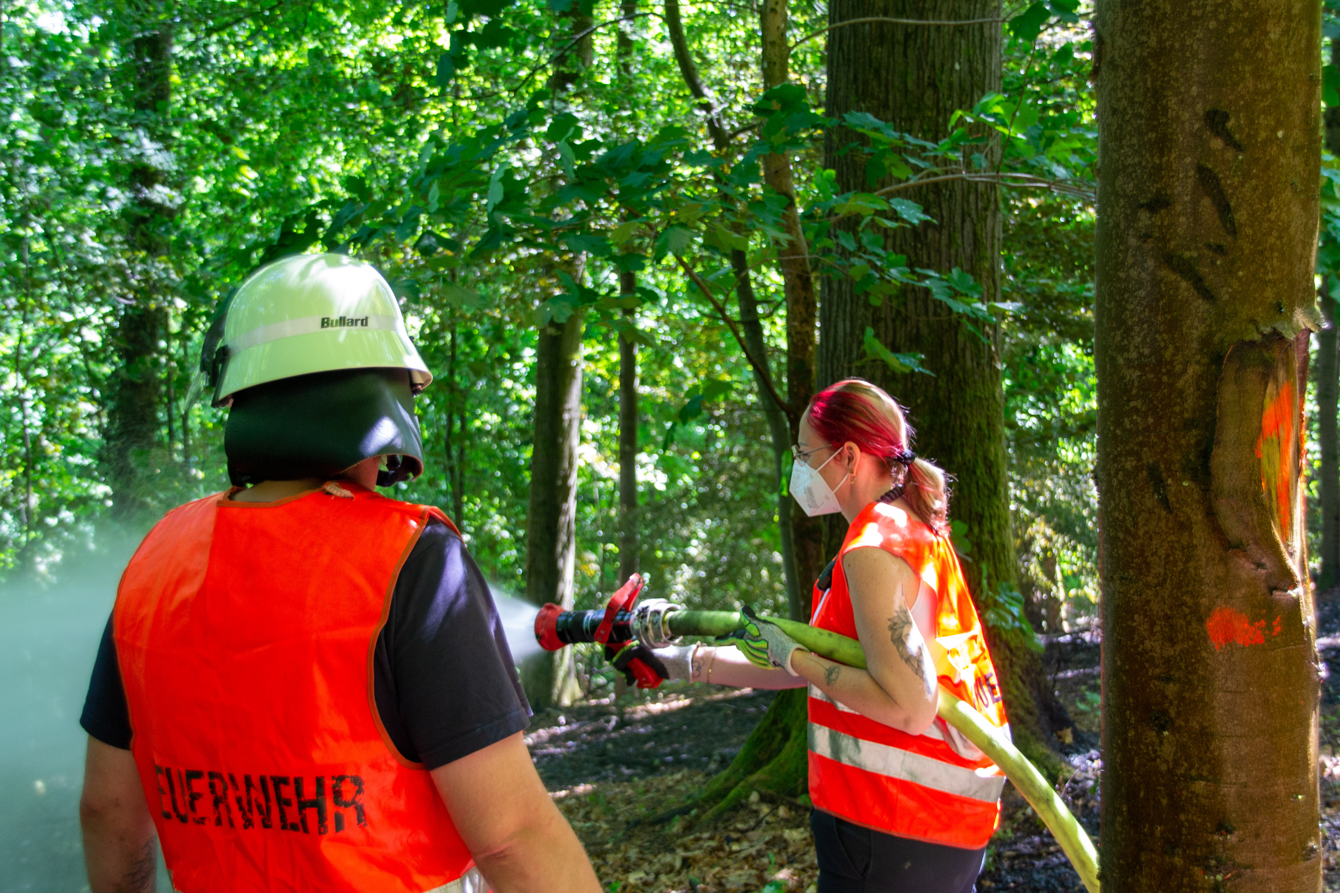 Löschfahrzeug im Einsatz